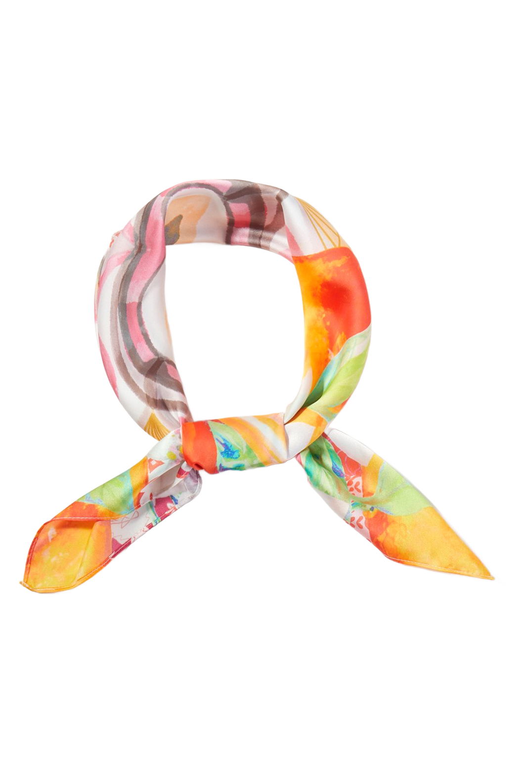 Vintage Palm Beach Orange Scarf