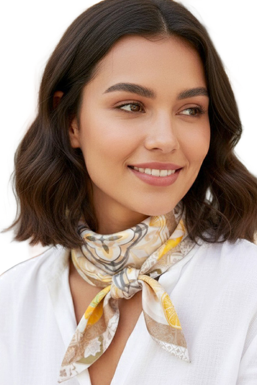 Vintage Palm Beach Orange Scarf