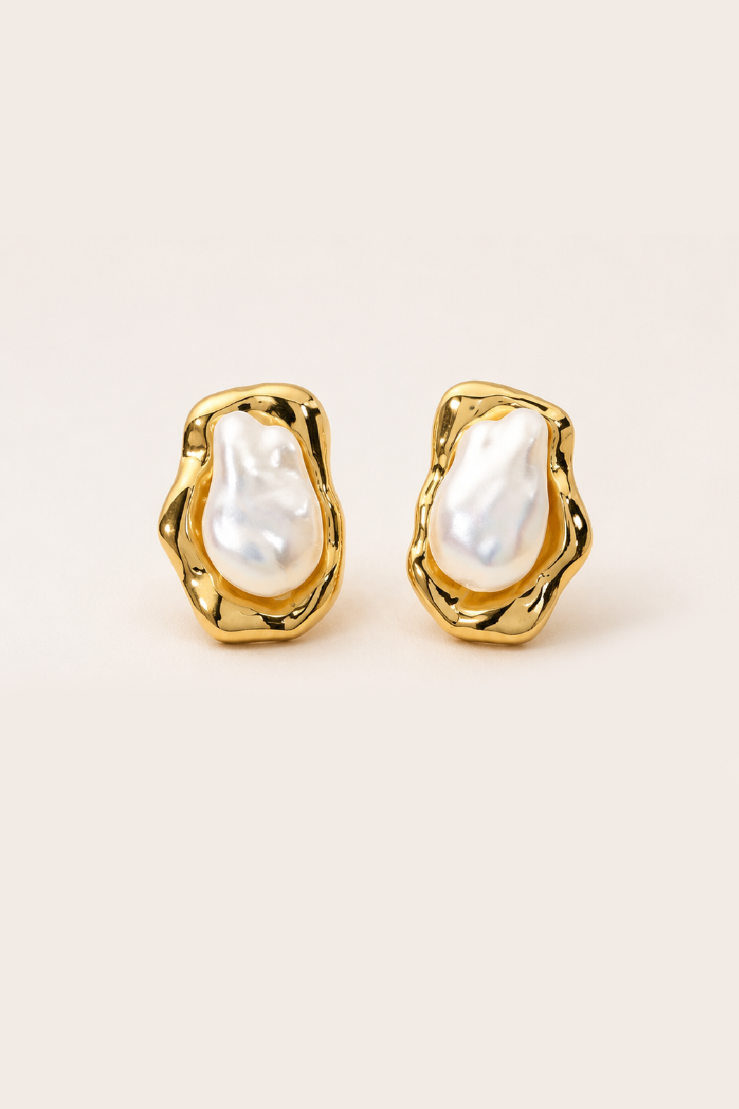 Sculptural Pearl Earrings
