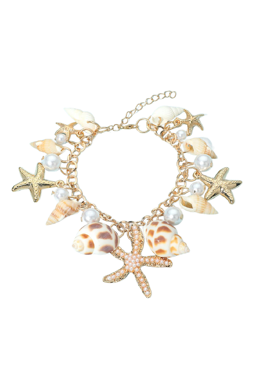 Coastal Shell Charm Bracelet