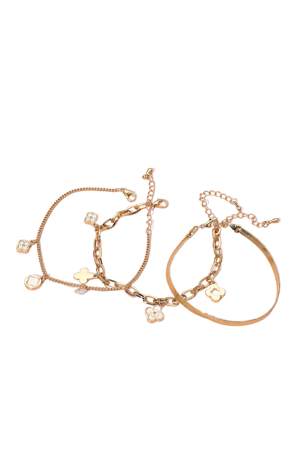 Set of 3 Clover Bracelet