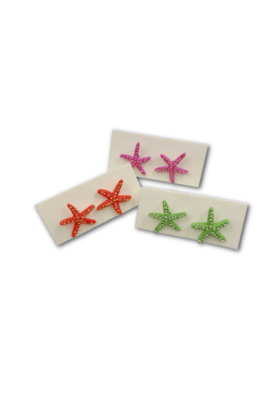 Set of 3 Starfish Earrings