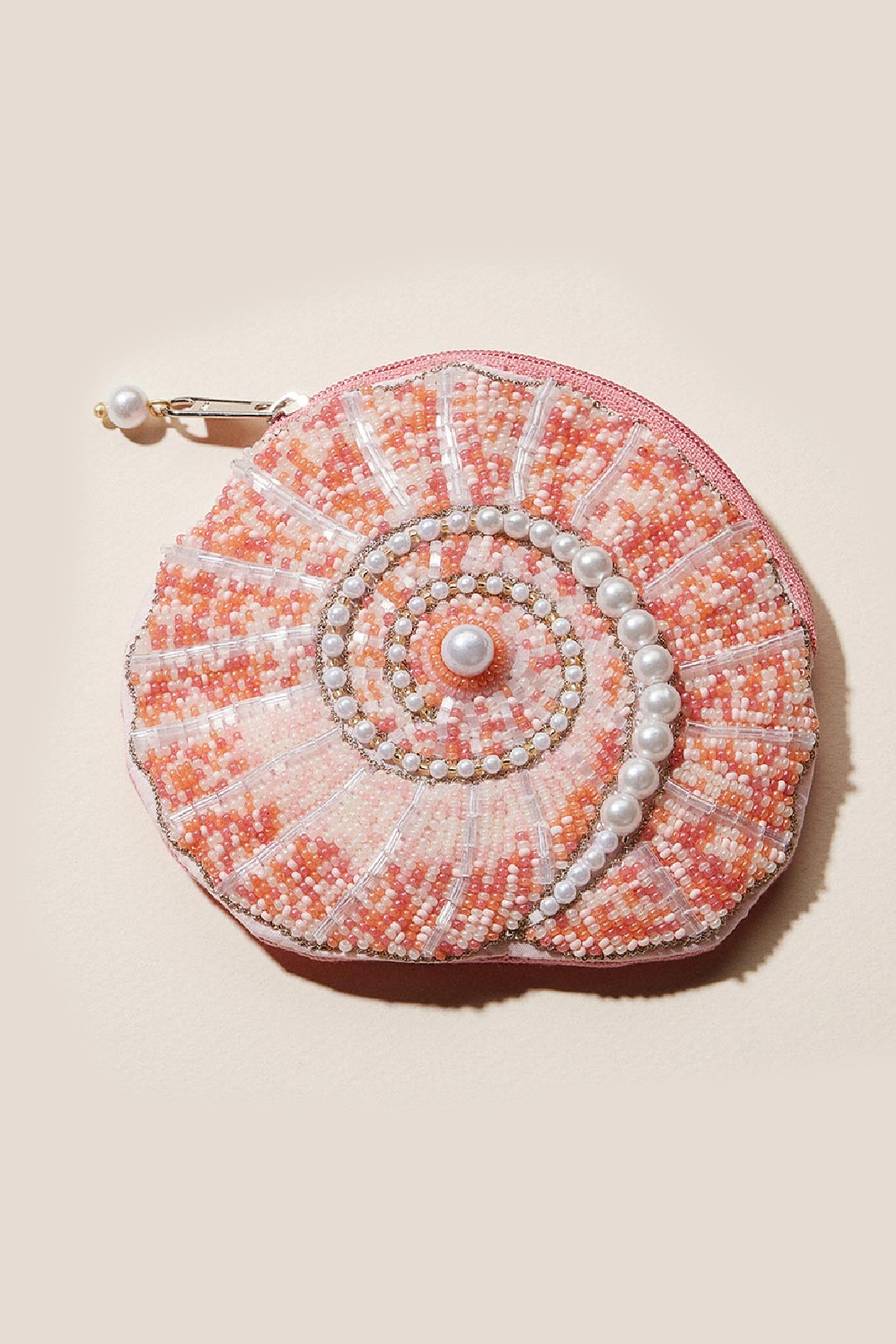 Escargot Shell Beaded Pouch