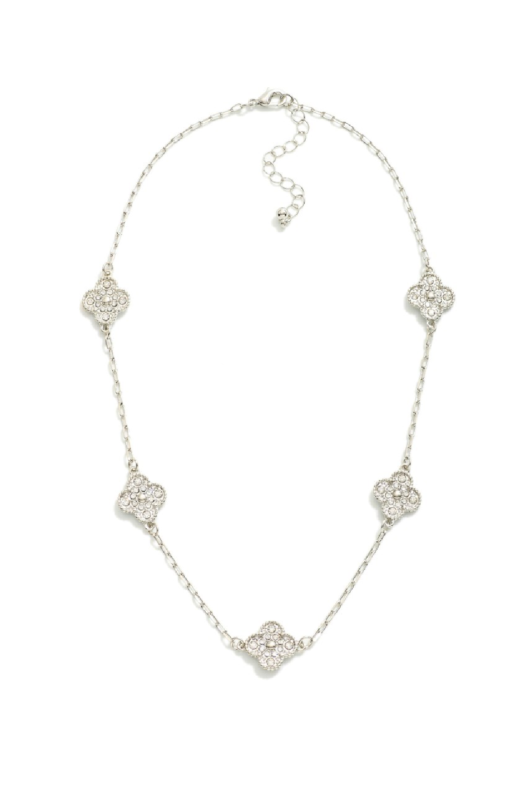 Pave Clover Necklace