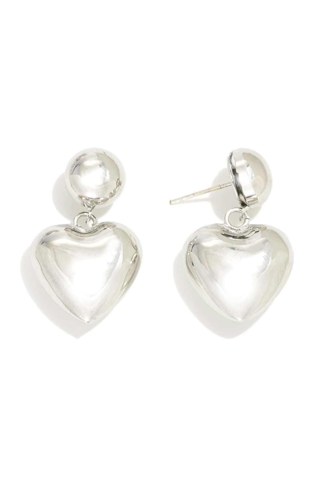 Large Puffy Heart Earrings