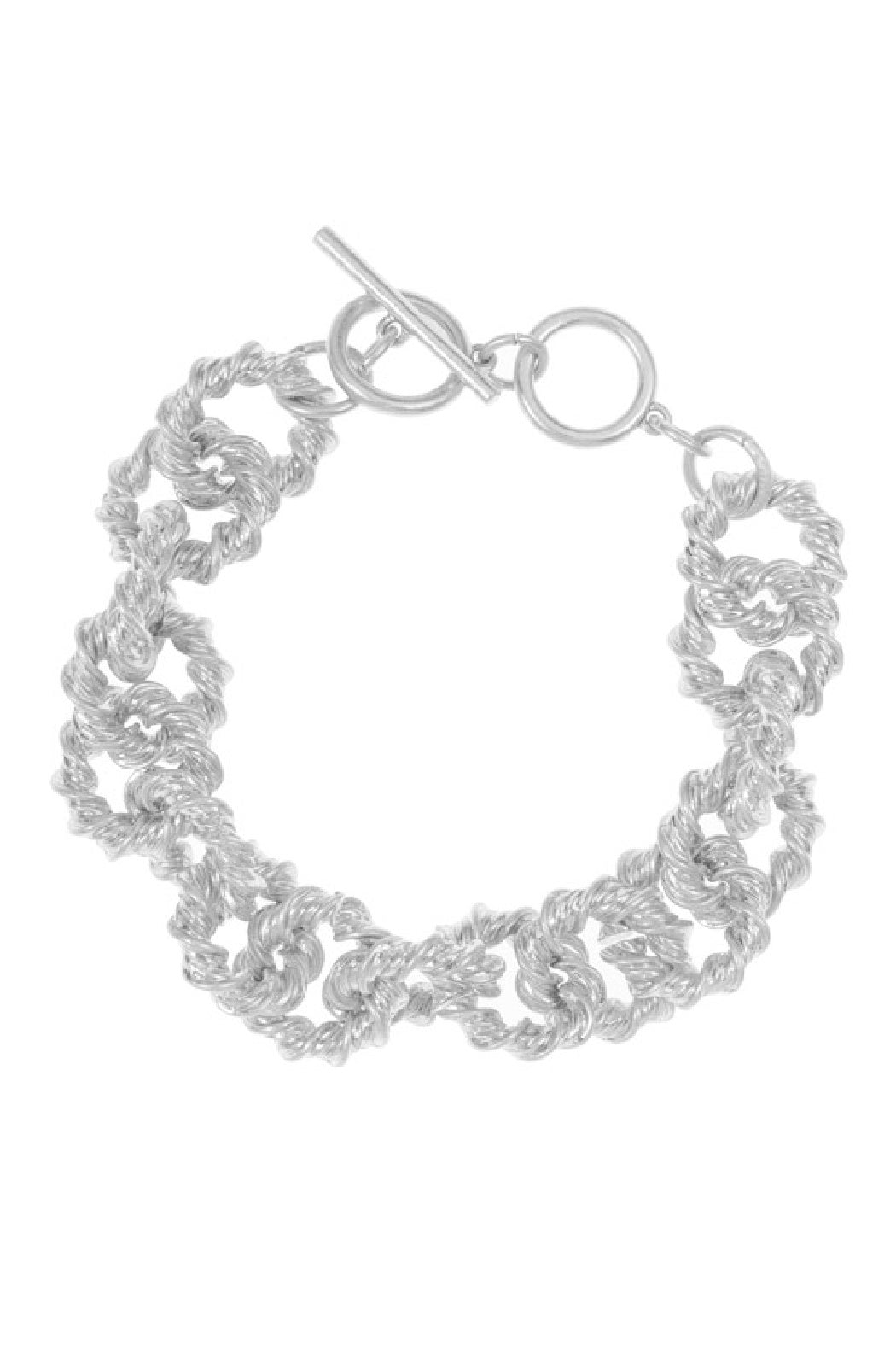 Twist Chain Toggle Bracelet