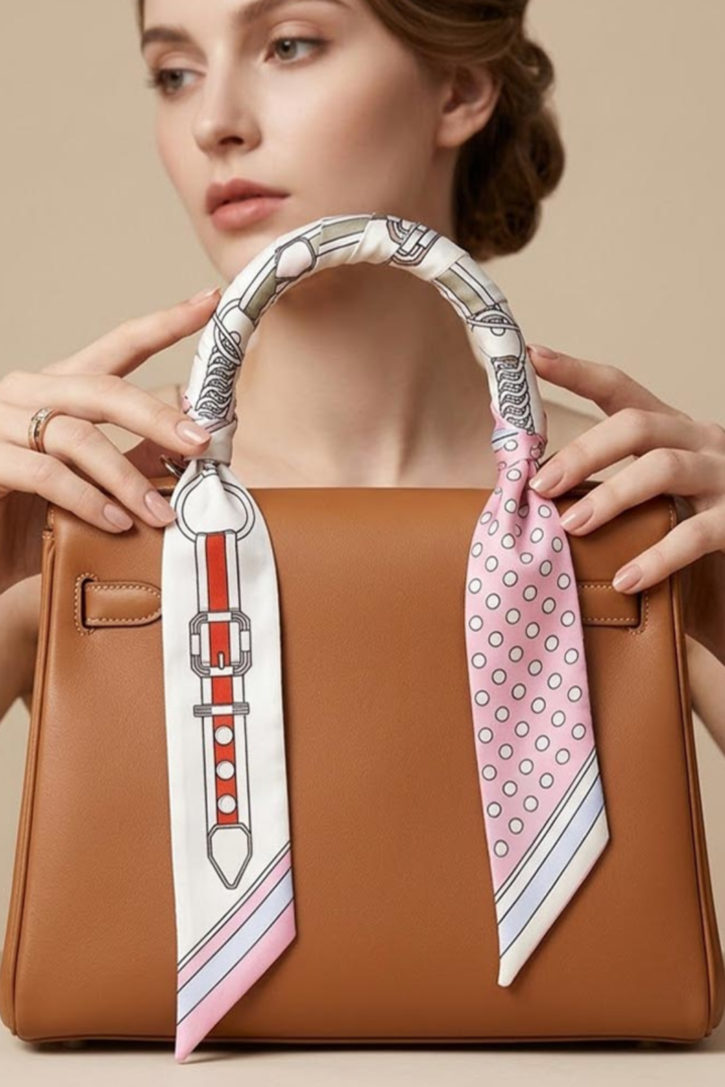 Skinny Belt and Chain Scarf