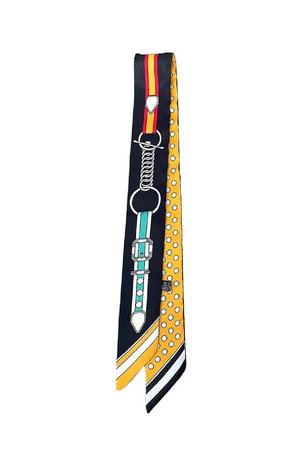 Skinny Belt and Chain Scarf