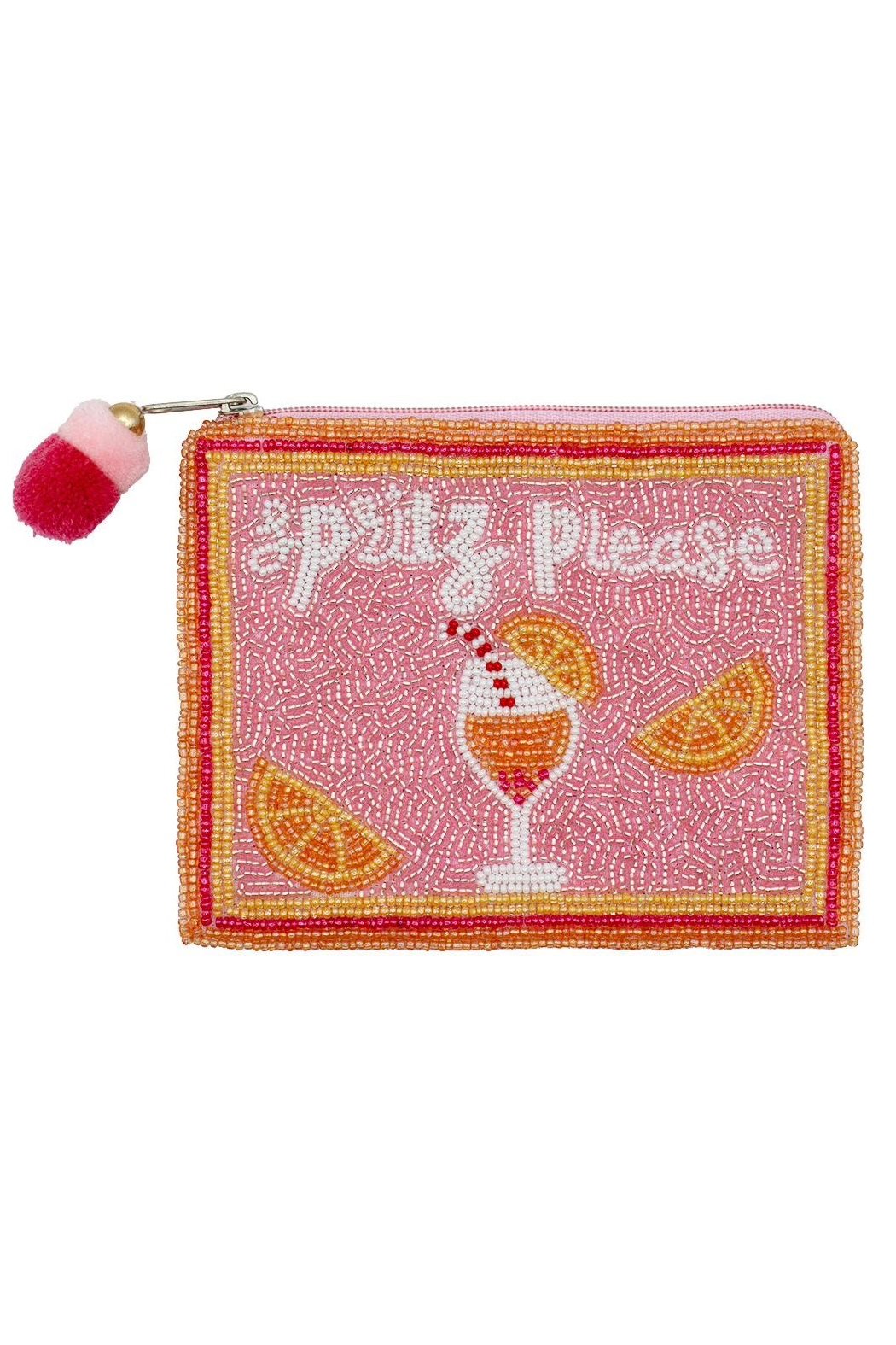 Spritz Please Beaded Pouch