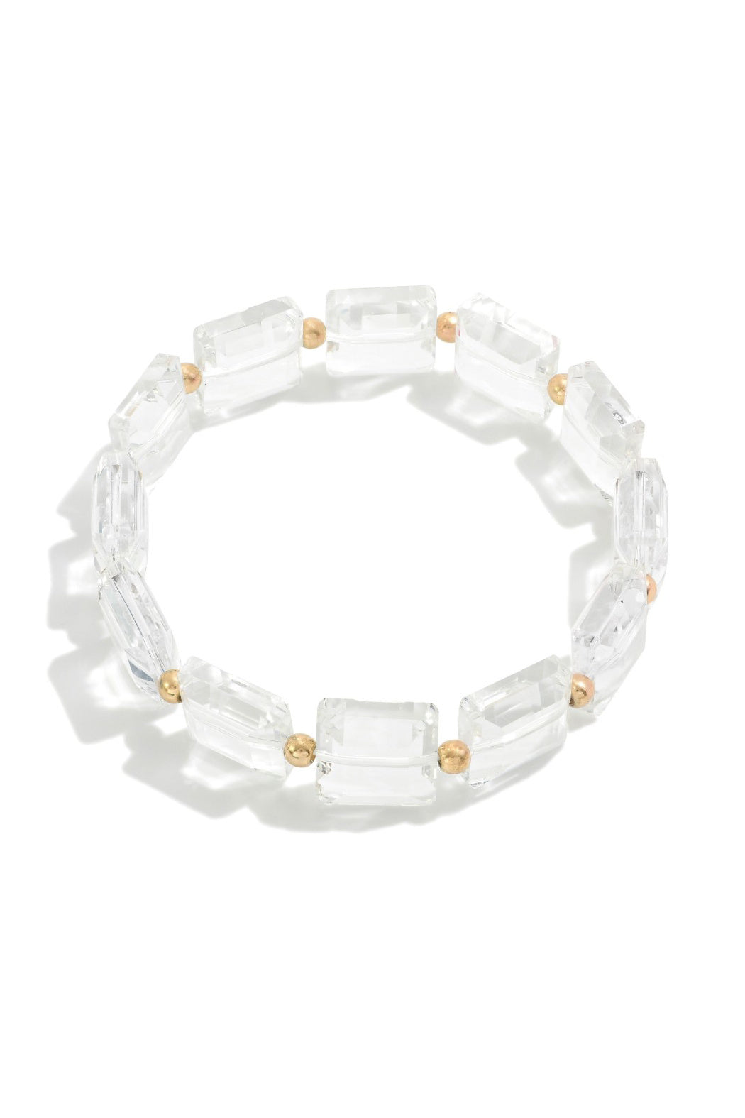 Square Crystal Stretch Bracelet