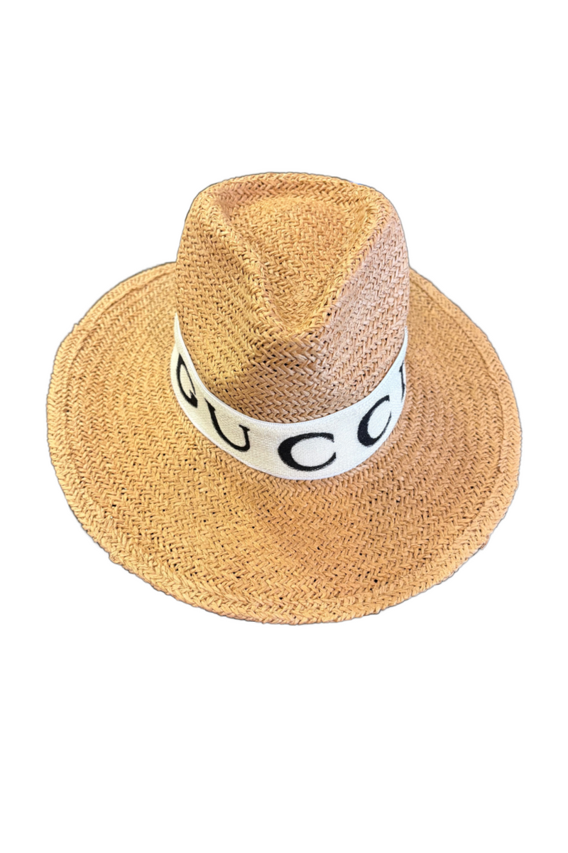 Gucci Straw Hat Gucci Hat Band Gucci Banded Upcycled Panama Hat