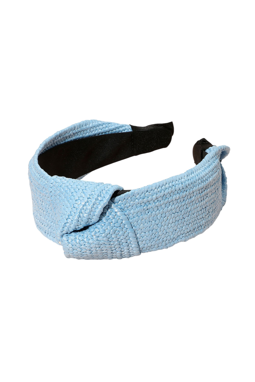 Woven Straw Top Knot Headband