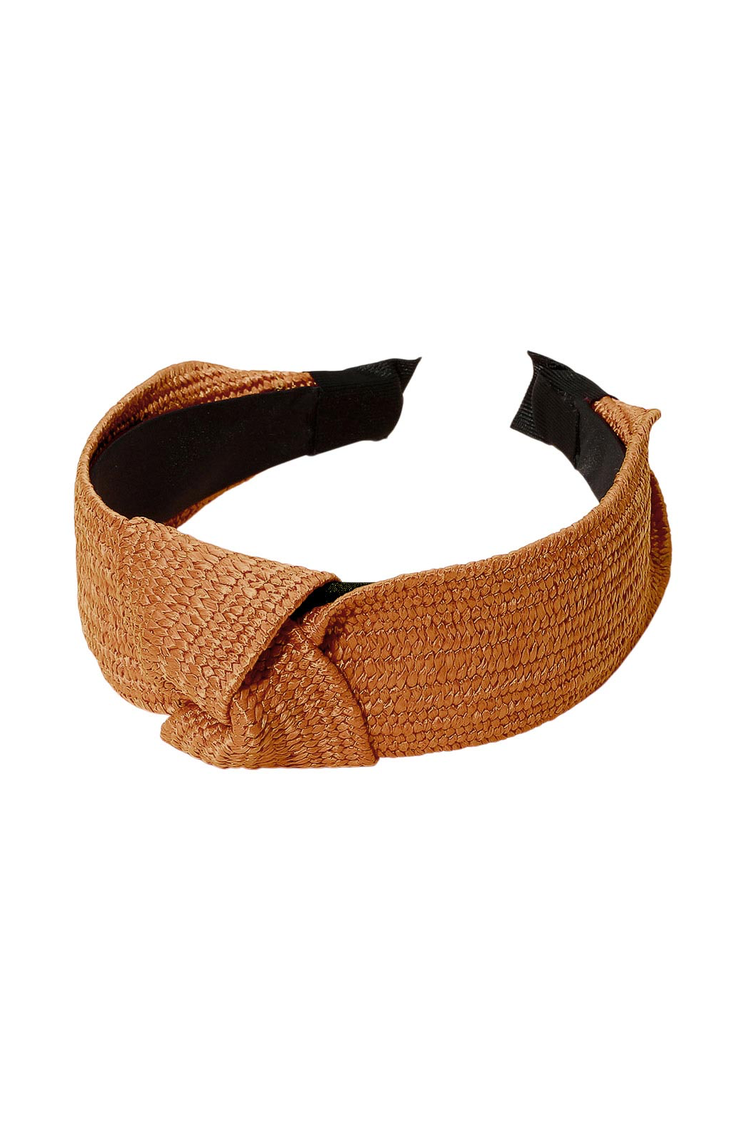Woven Straw Top Knot Headband