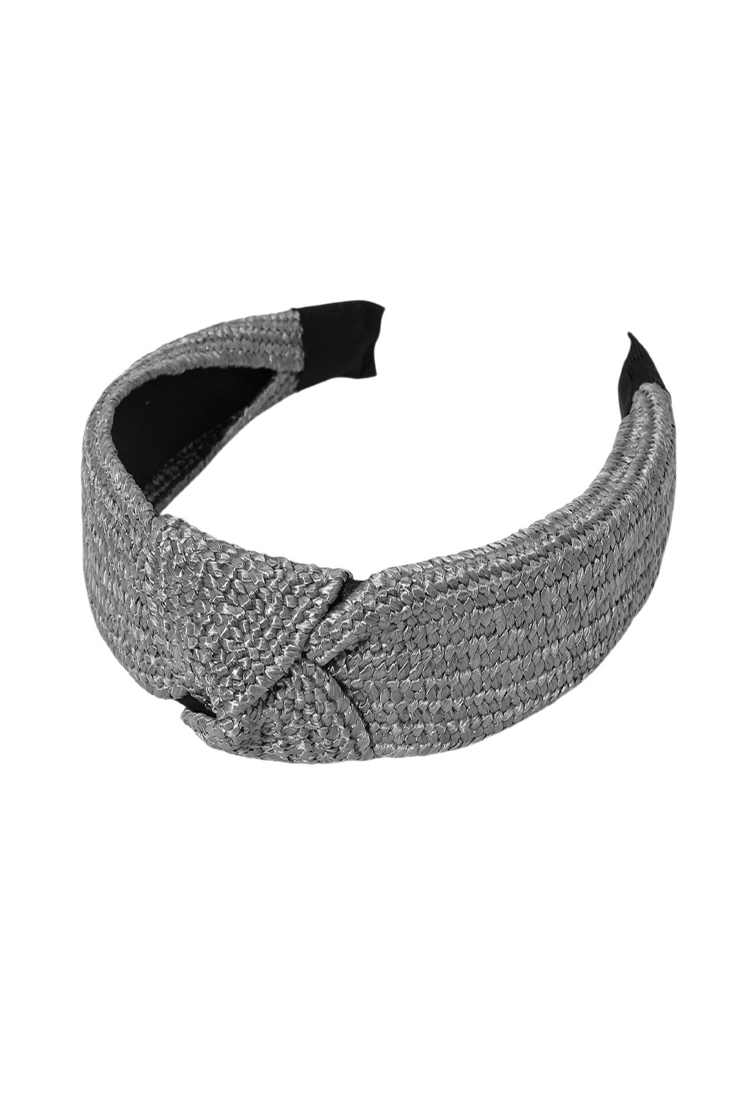 Woven Straw Top Knot Headband