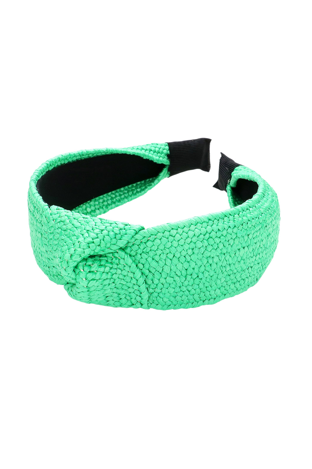 Woven Straw Top Knot Headband