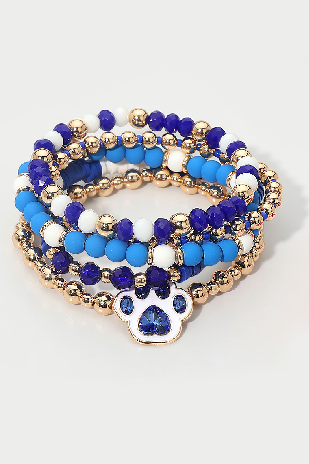 Villanova 5 Piece Set Stretch Paw Bracelet