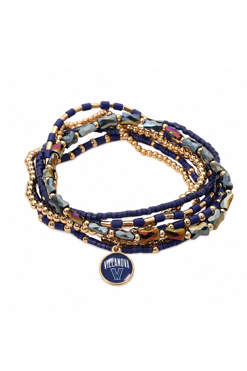 Villanova 7 Piece Stretch Charm Bracelet