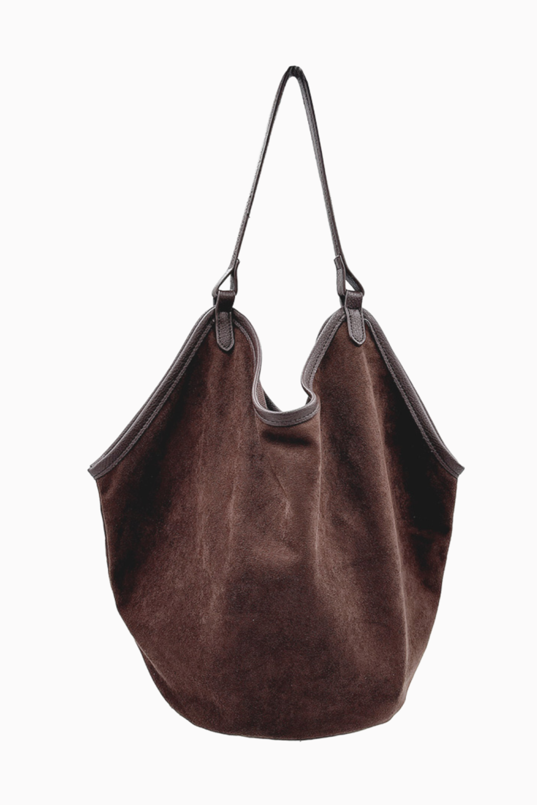 Suede Slouchy Shoulder Bag