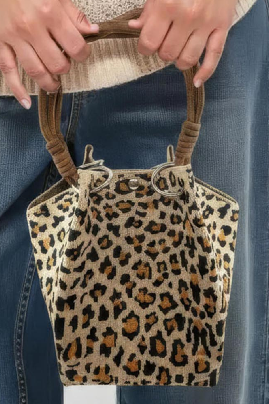 Leopard Tapestry Bag
