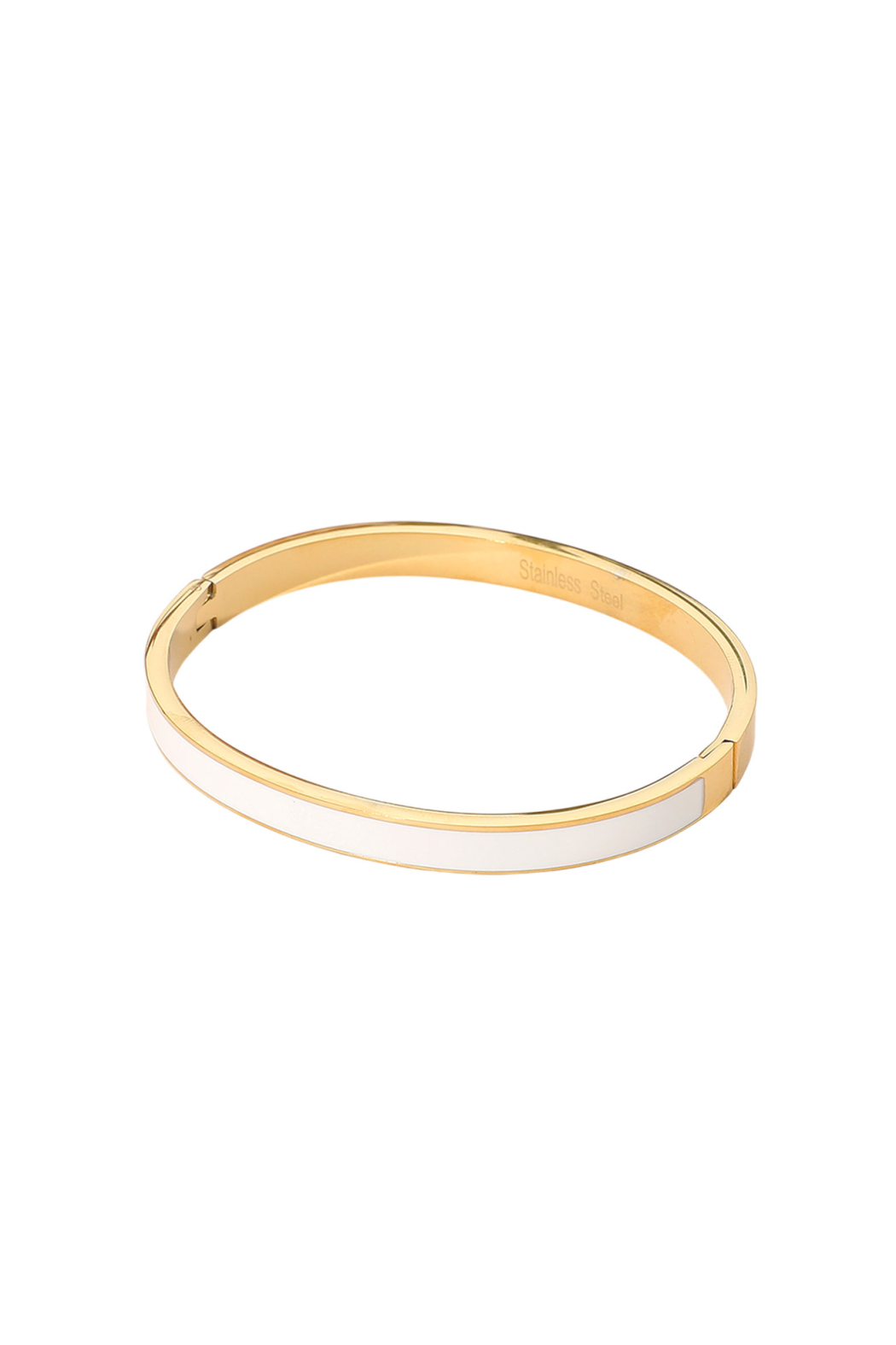 Thin Enamel Hinge Bracelet