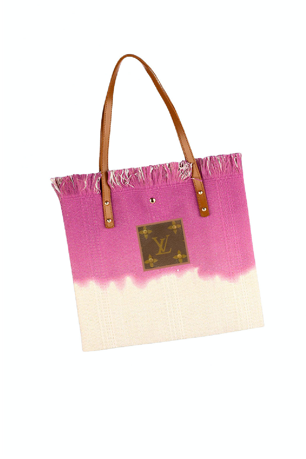 Upcycled Tie-dye Color-block Tote