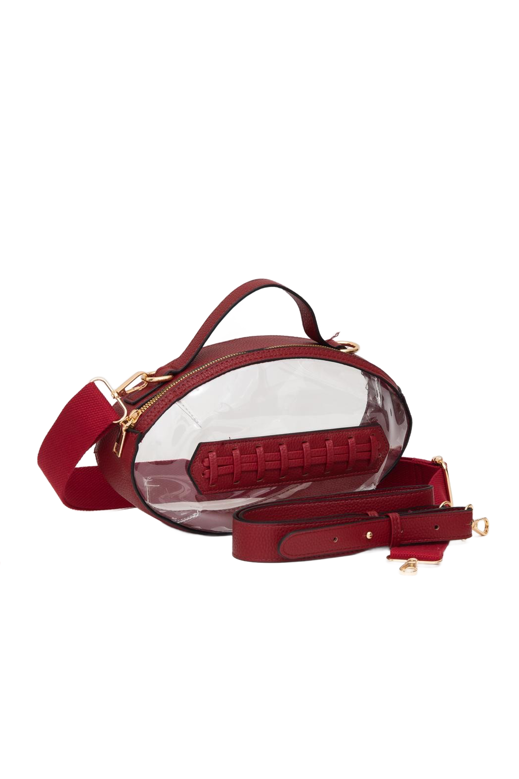 Transparent Football Crossbody Bag