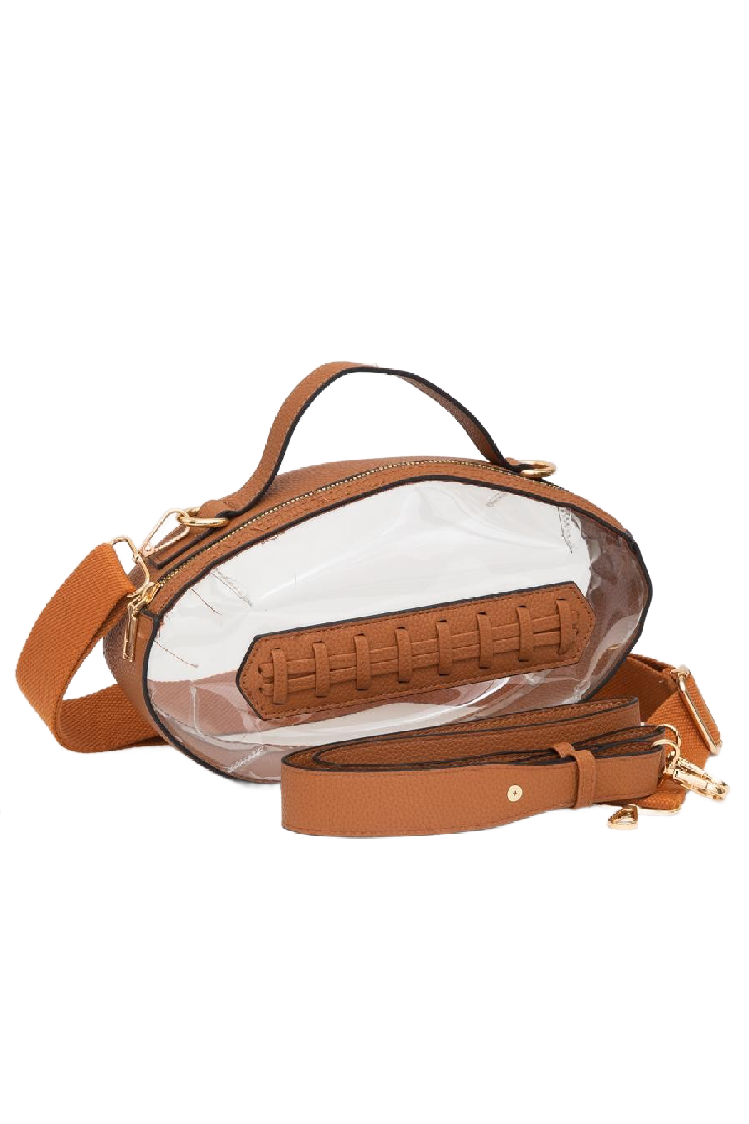 Transparent Football Crossbody Bag