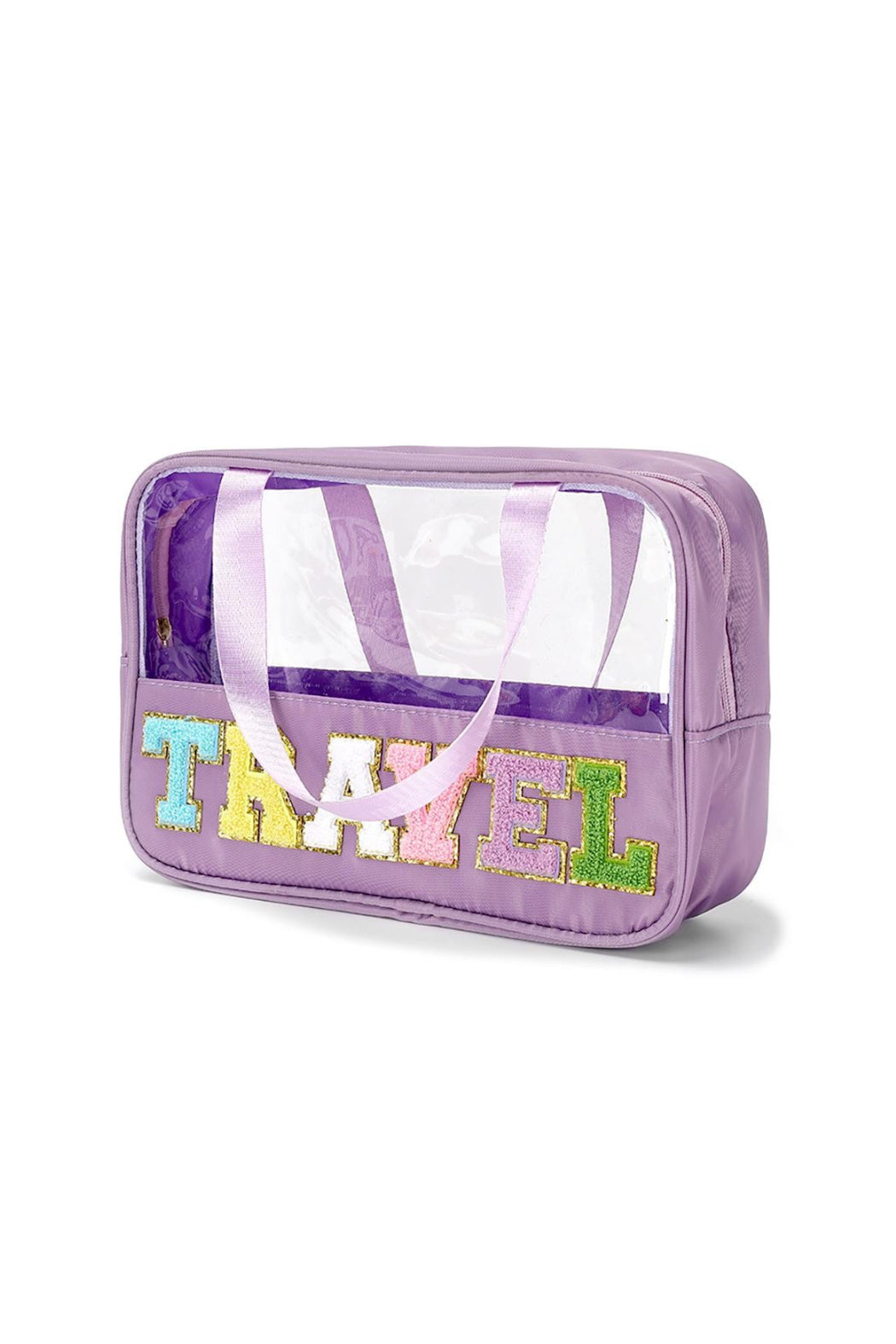 Chenille Clear Travel Bag