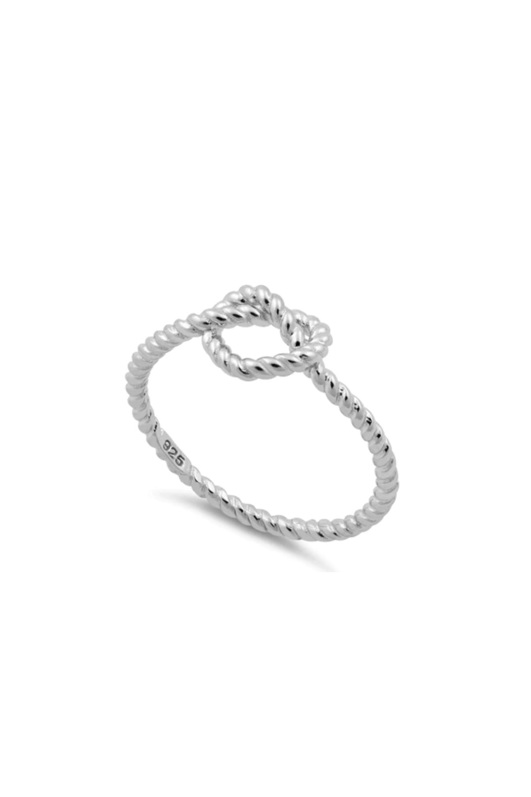 Sterling Twist Knot Ring