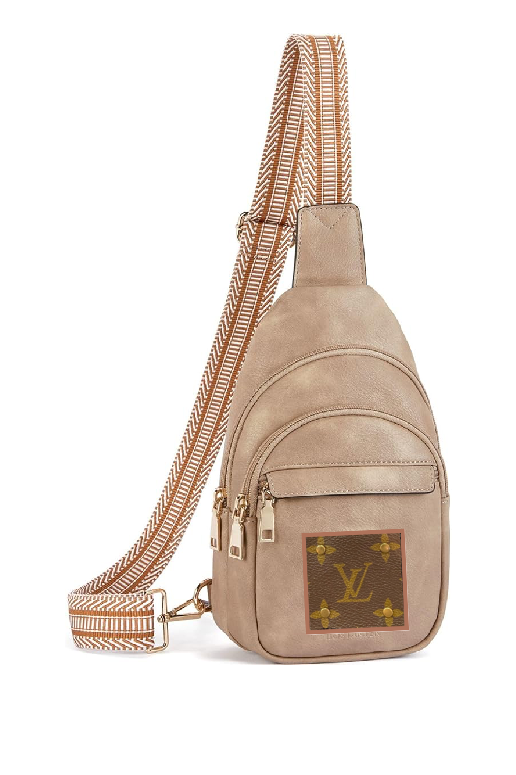 Upcycled  Louis Vuitton Trimmed Up Crossbody Bag