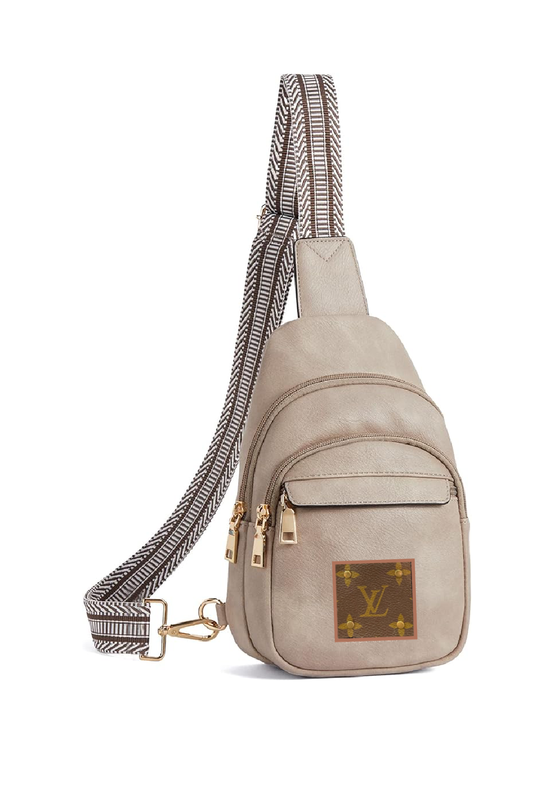Upcycled  Louis Vuitton Trimmed Up Crossbody Bag
