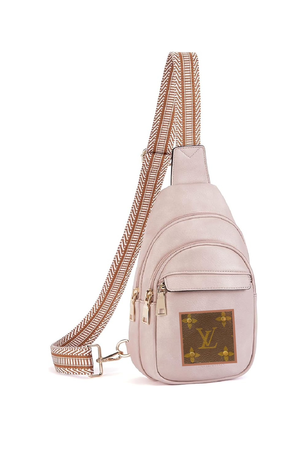 Upcycled  Louis Vuitton Trimmed Up Crossbody Bag