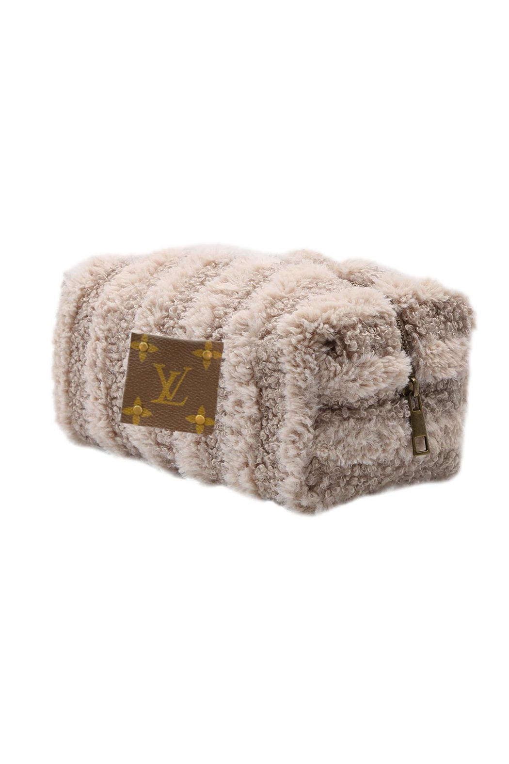 Upcycled Sherpa Cosmetic Pouch