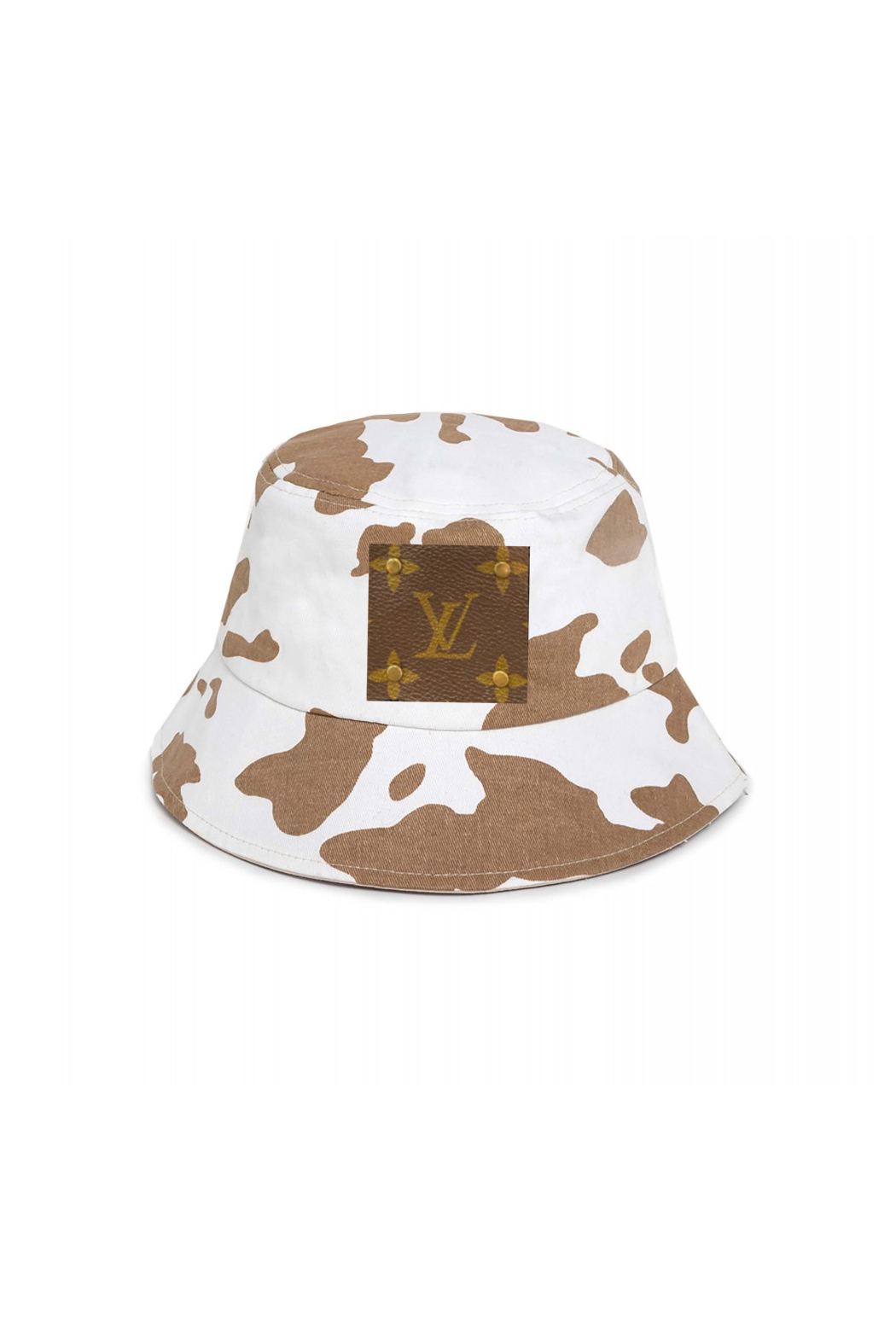 Upcycled Cow Print Bucket Hat
