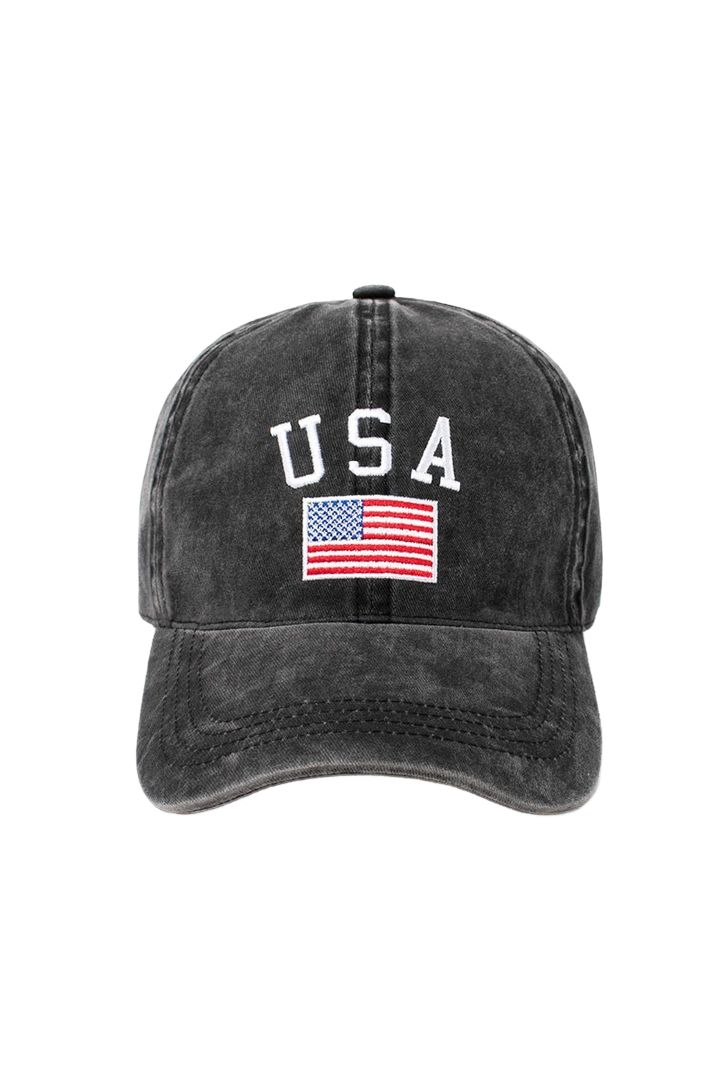 Embroidered USA Flag Cap