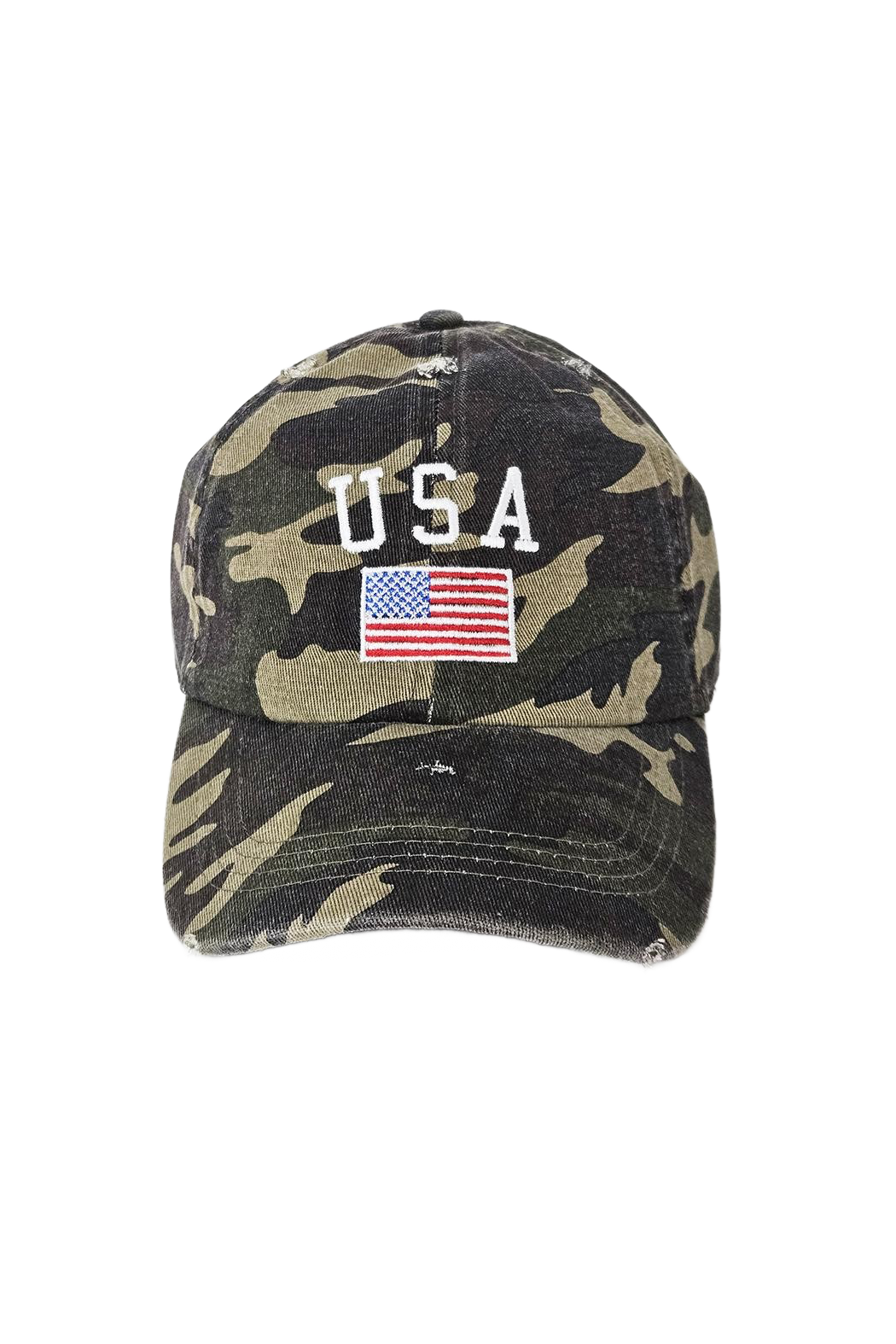 Embroidered USA Flag Cap
