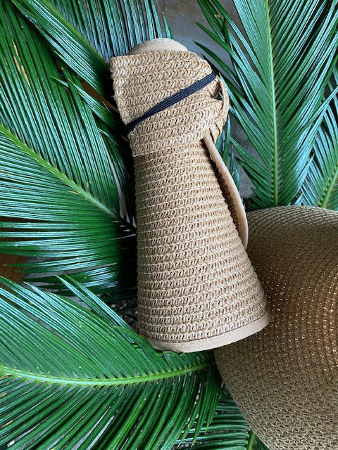 Rollable Packable Straw Visor - Embellish Your Life 