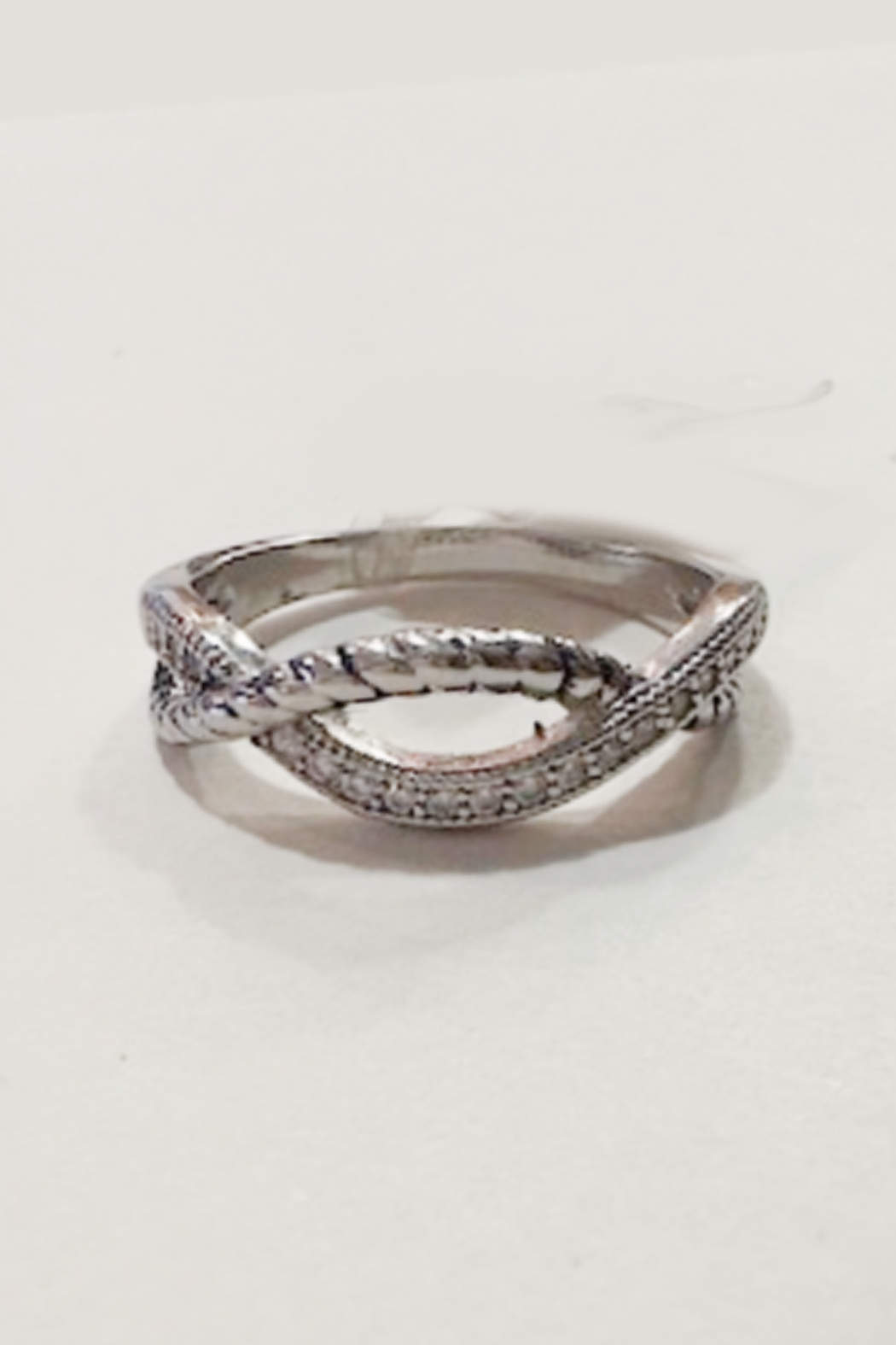 Waves of Cubic Zirconia Ring