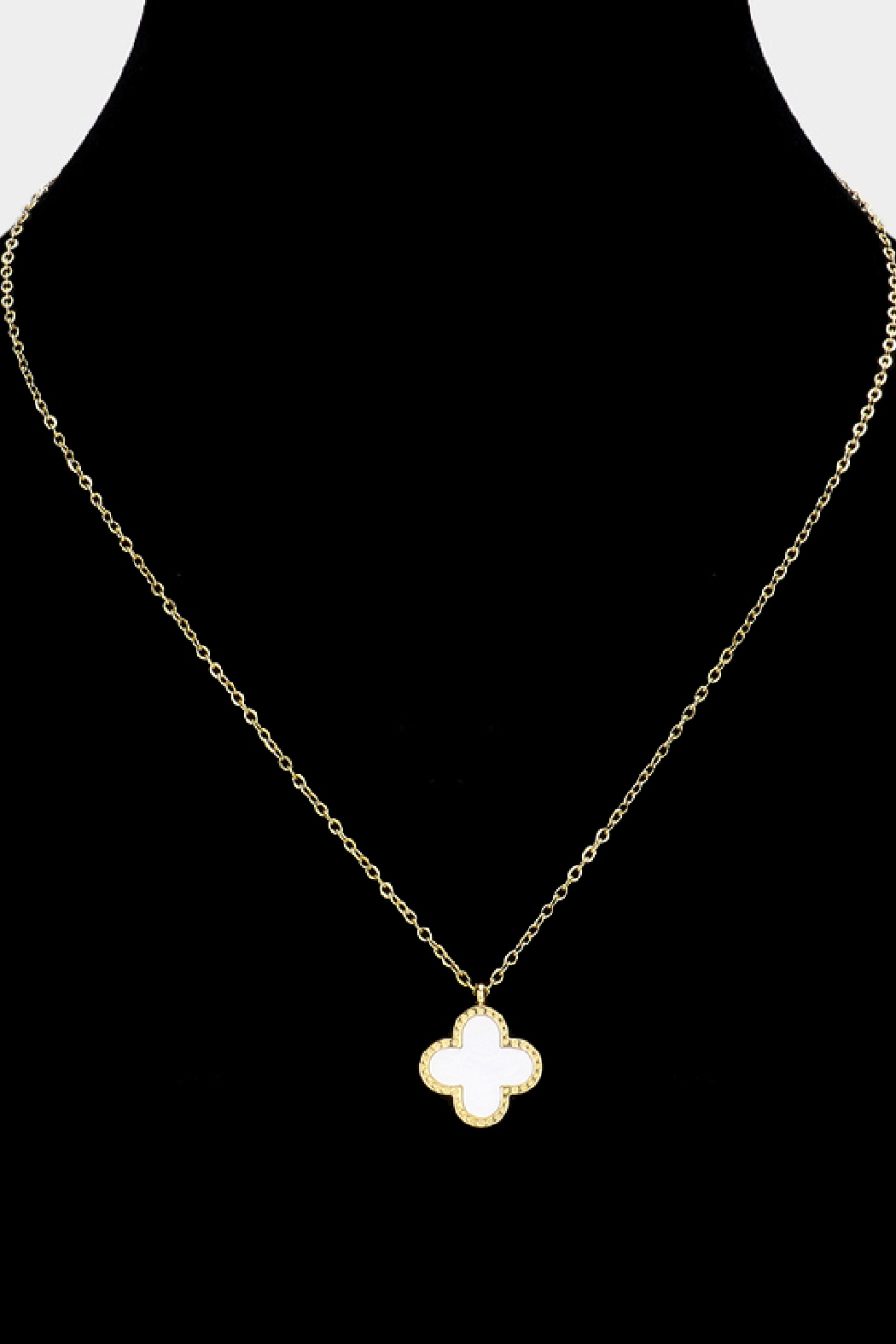 Stone Clover Necklace