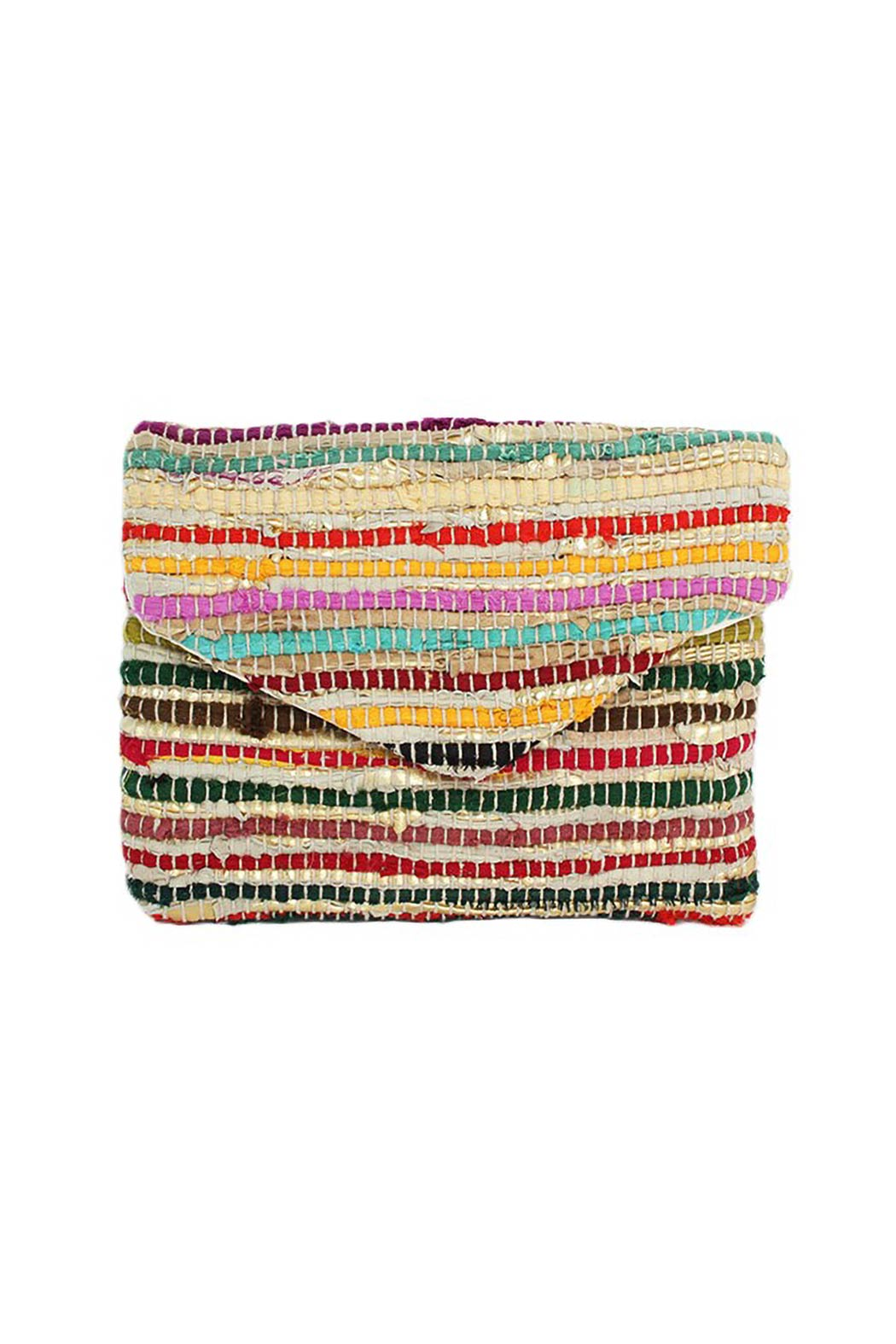 Textured Envelope Clutch Crossbody