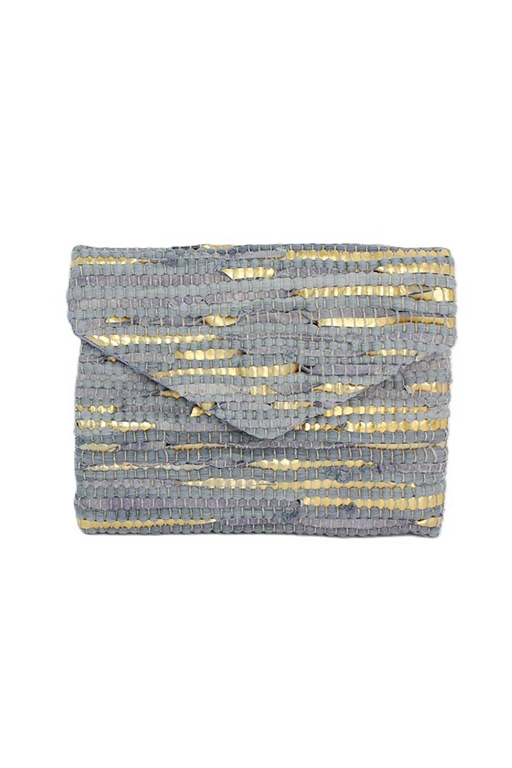 Textured Envelope Clutch Crossbody