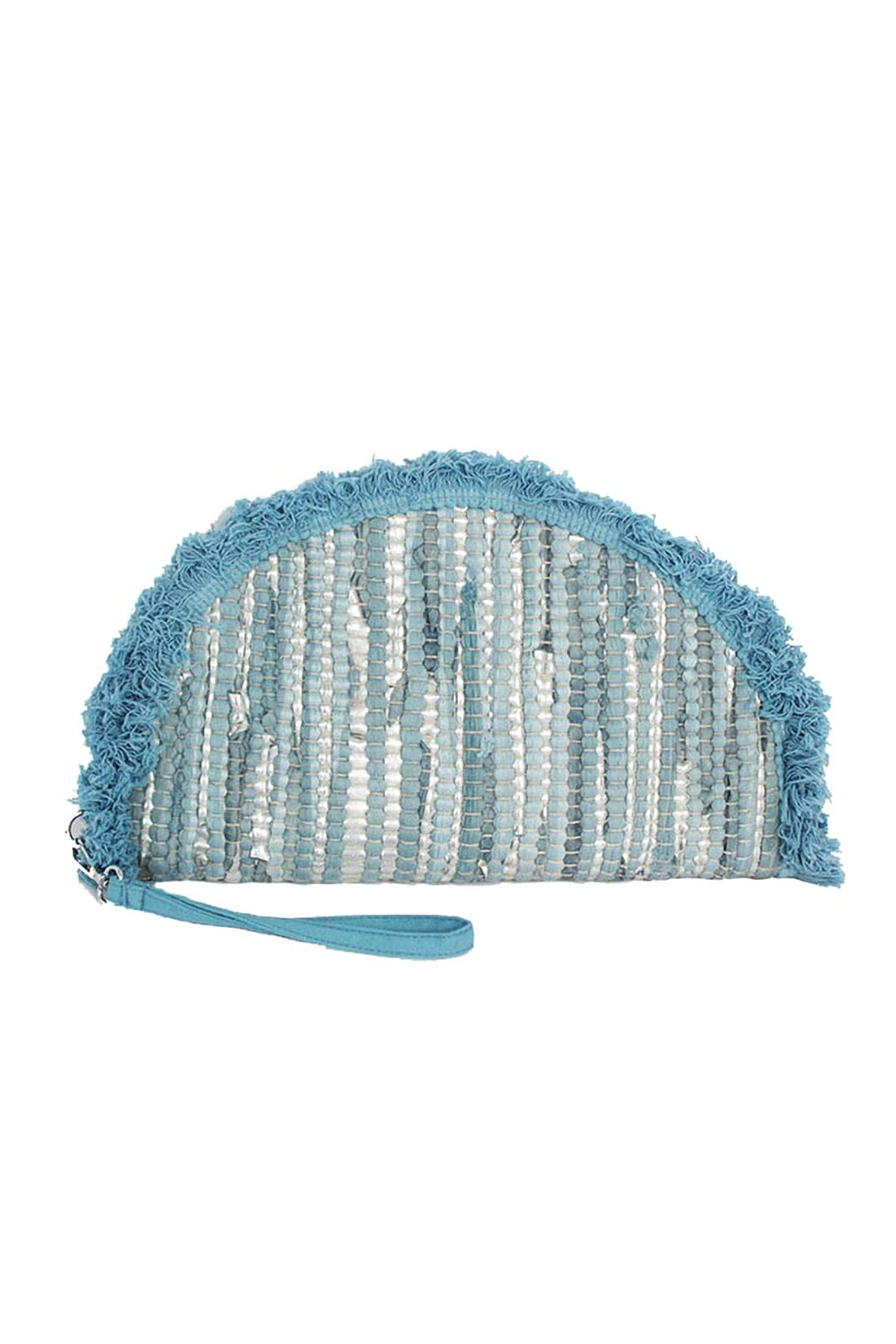 Texture Half Moon Wristlet
