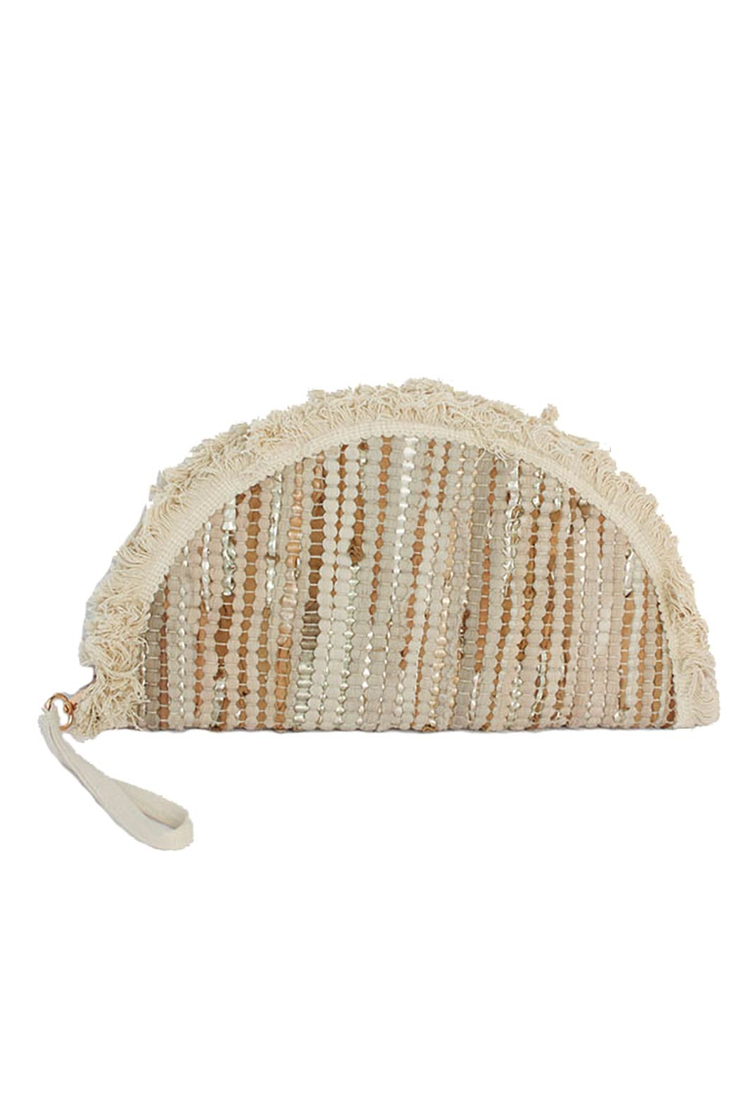 Texture Half Moon Wristlet