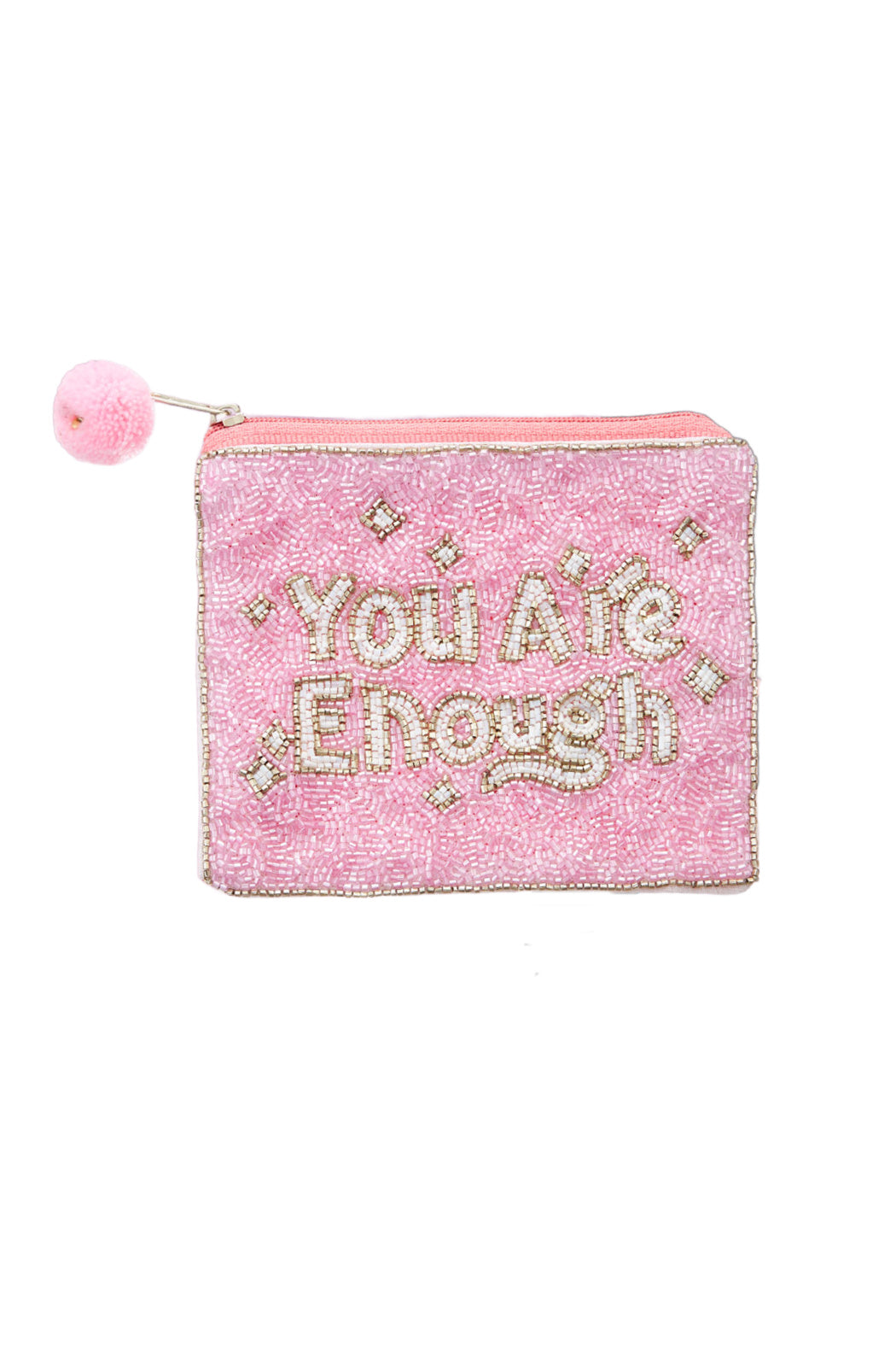 You Are Enough Beaded Bag