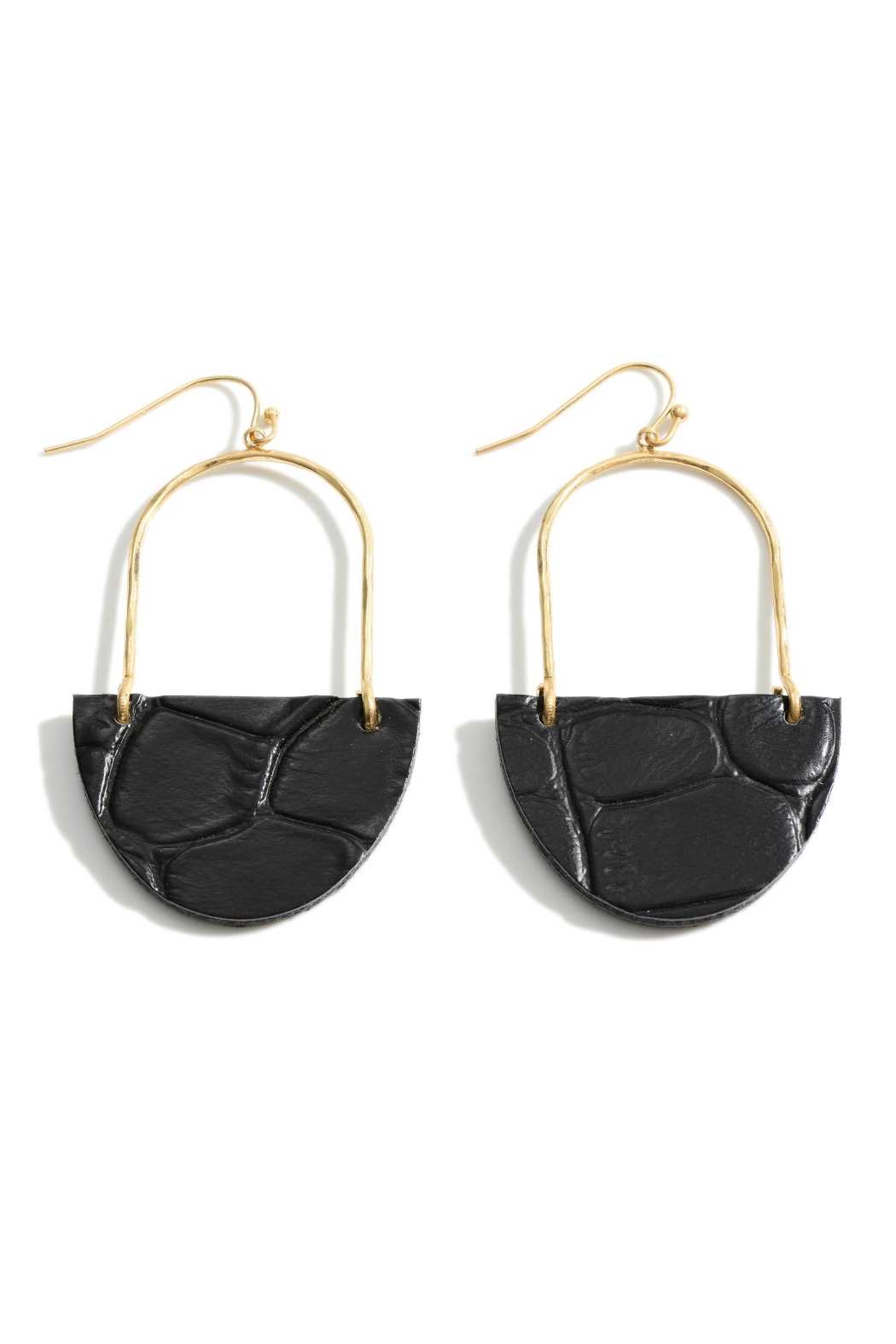 Leather Drop Earrings - Embellish Your Life 