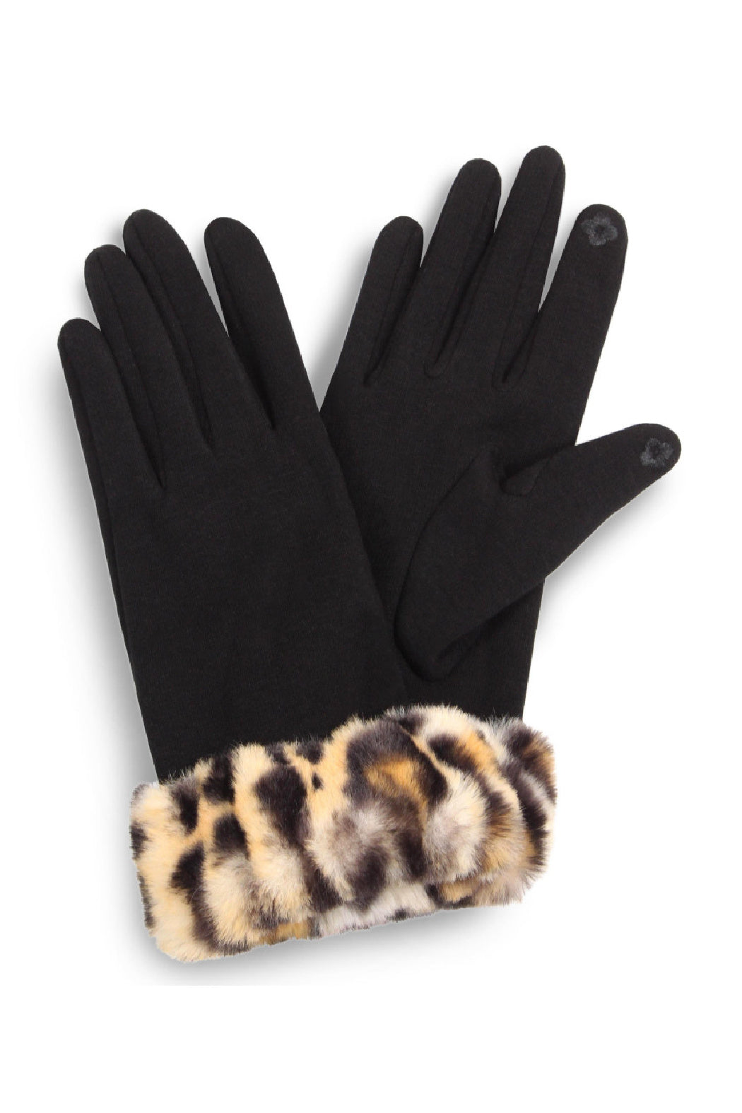 Leopard Faux Fur Gloves - Embellish Your Life 