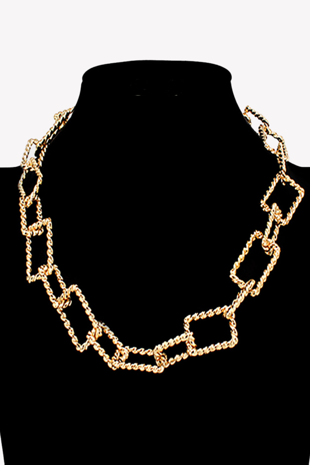 Rectangle Link Chain Necklace