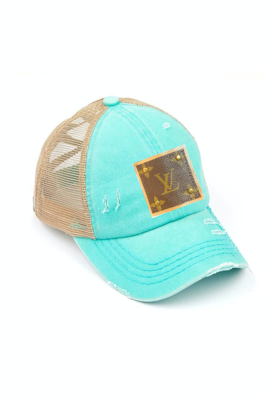 Upcycled Distressed Trucker Cap