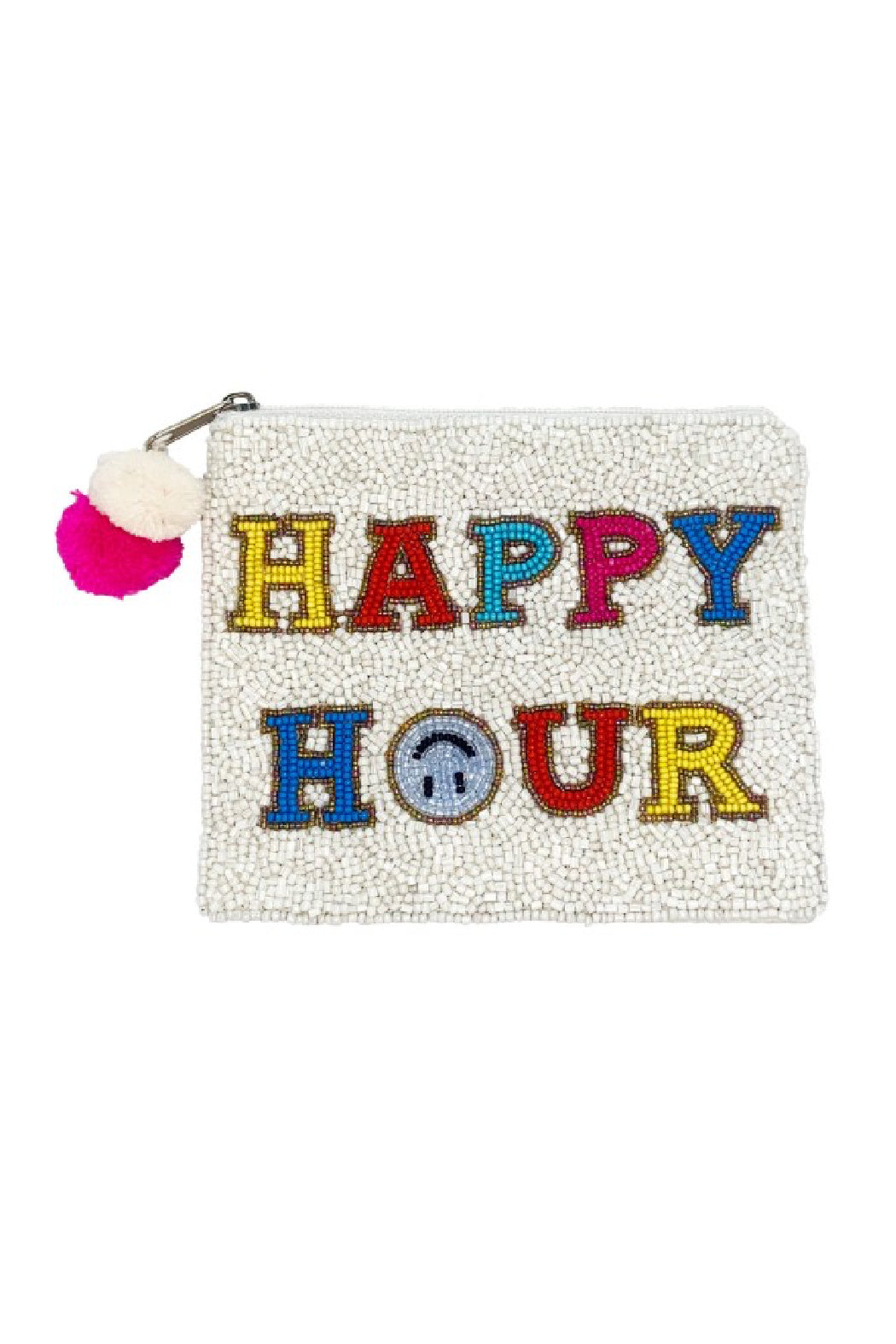 Happy Hour Beaded Pouch Bag