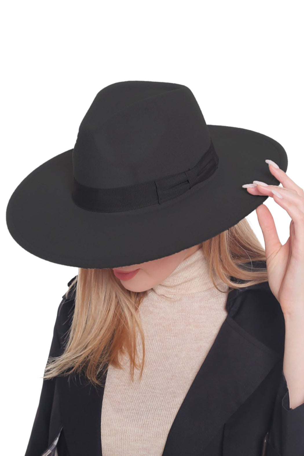 Ribbon Band Felt Fedora